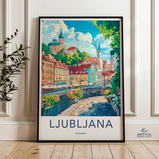 Ljubljana Poster - Slovenia Wall Art