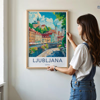Ljubljana Poster - Slovenia Wall Art