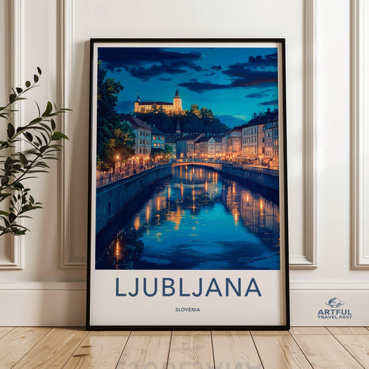 Ljubljana Poster - Slovenia Wall Art