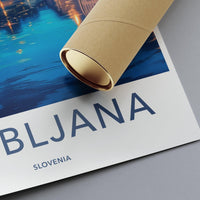 Ljubljana Poster - Slovenia Wall Art
