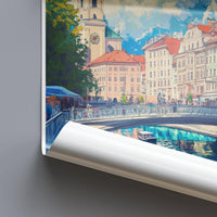 Ljubljana Poster - Slovenia Wall Art