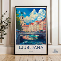 Ljubljana Poster - Slovenia Wall Art
