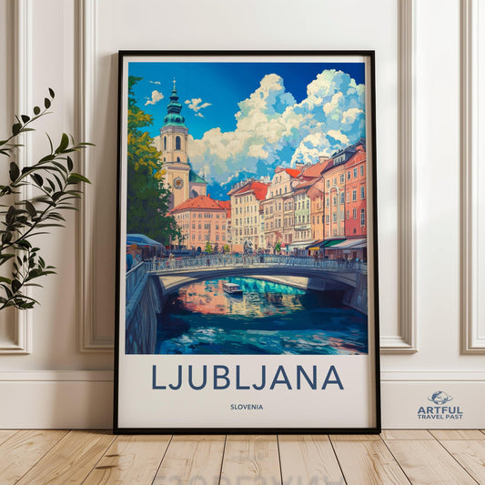 Ljubljana Poster - Slovenia Wall Art