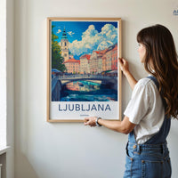 Ljubljana Poster - Slovenia Wall Art