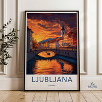 Ljubljana Poster - Slovenia Wall Art