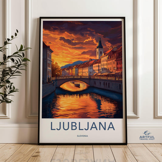 Ljubljana Poster - Slovenia Wall Art