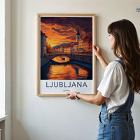 Ljubljana Poster - Slovenia Wall Art