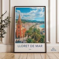 Lloret de Mar Poster | Spain Wall Art | Europe Decor