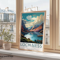 Loch Ness Poster | Scotland Wall Art | UK Decor