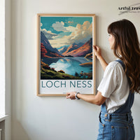 Loch Ness Poster | Scotland Wall Art | UK Decor