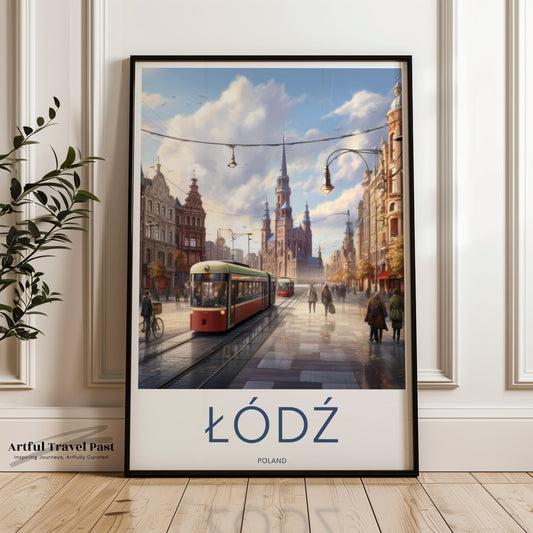 Łódź Poster - Poland Wall Art