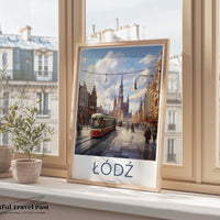 Łódź Poster | Poland Wall Art | Eastern Europe Artwork