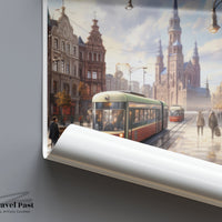 Łódź Poster | Poland Wall Art | Eastern Europe Artwork