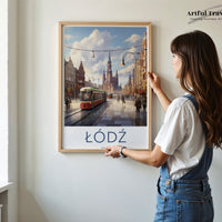 Łódź Poster | Poland Wall Art | Eastern Europe Artwork