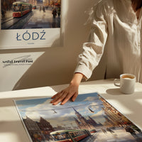 Łódź Poster | Poland Wall Art | Eastern Europe Artwork