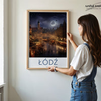 Łódź Poster | Poland Wall Art | Eastern Europe Decor