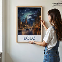 Łódź Poster | Poland Wall Art | Eastern Europe Decor