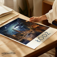 Łódź Poster | Poland Wall Art | Eastern Europe Decor