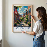 Louisville Poster - Kentucky Wall Art
