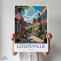 Louisville Poster - Kentucky Wall Art