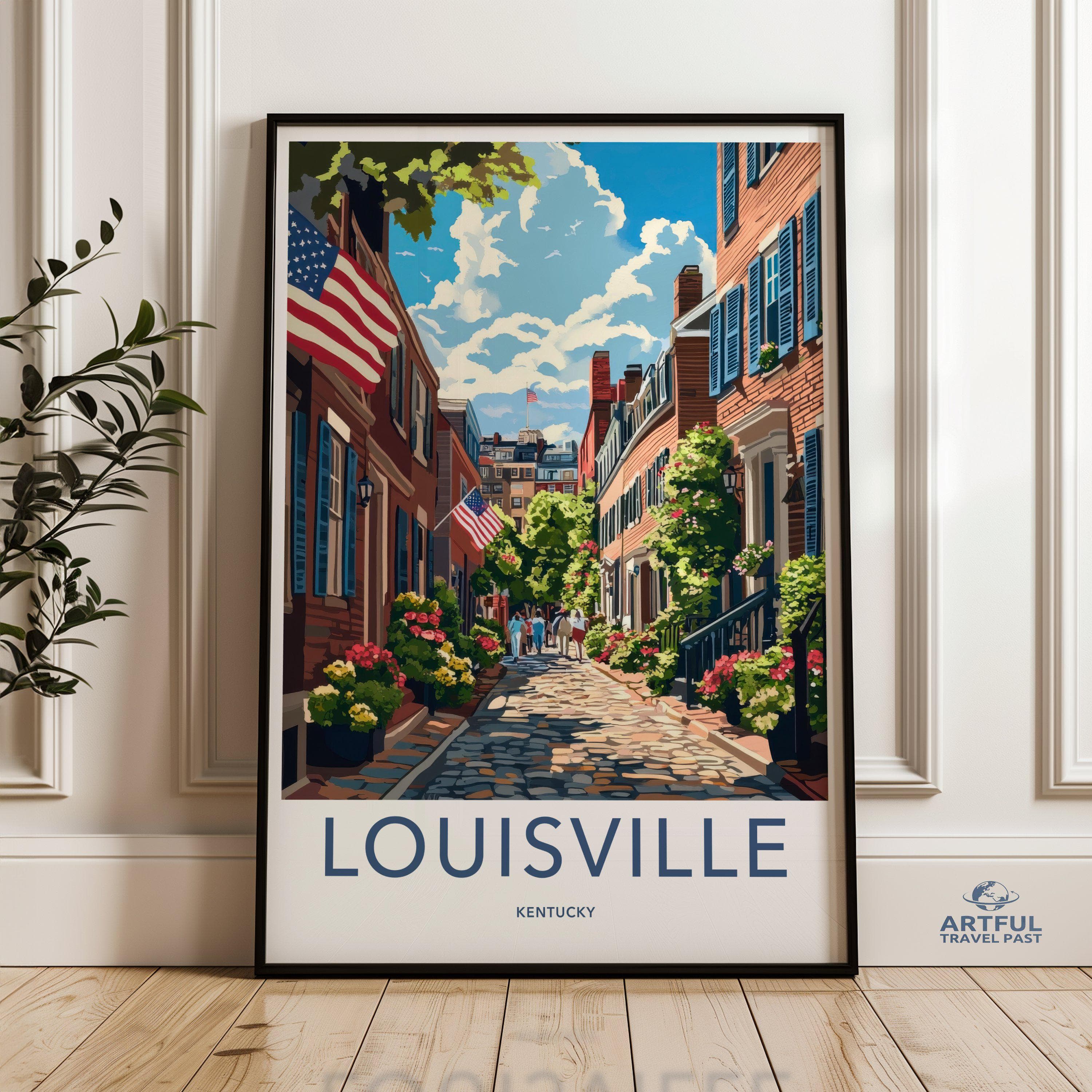 Louisville Poster - Kentucky Wall Art