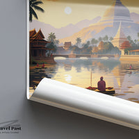 Luang Prabang Poster - Laos Wall Art