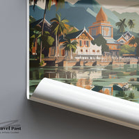 Luang Prabang Poster - Laos Wall Art