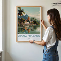 Luang Prabang Poster - Laos Wall Art