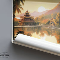 Luang Prabang Poster - Laos Wall Art