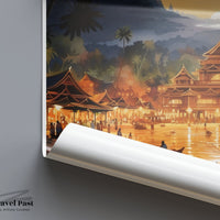 Luang Prabang Poster - Laos Wall Art