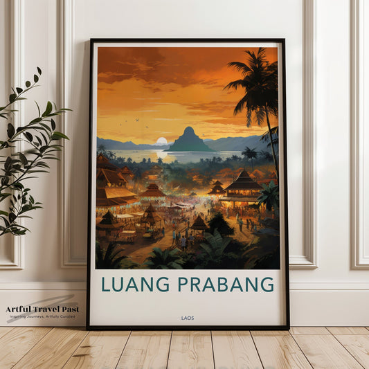 Luang Prabang Poster - Laos Wall Art