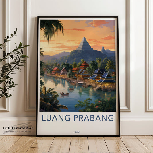 Luang Prabang Poster - Laos Wall Art
