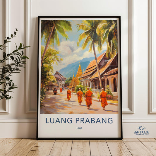 Luang Prabang Poster - Laos Wall Art