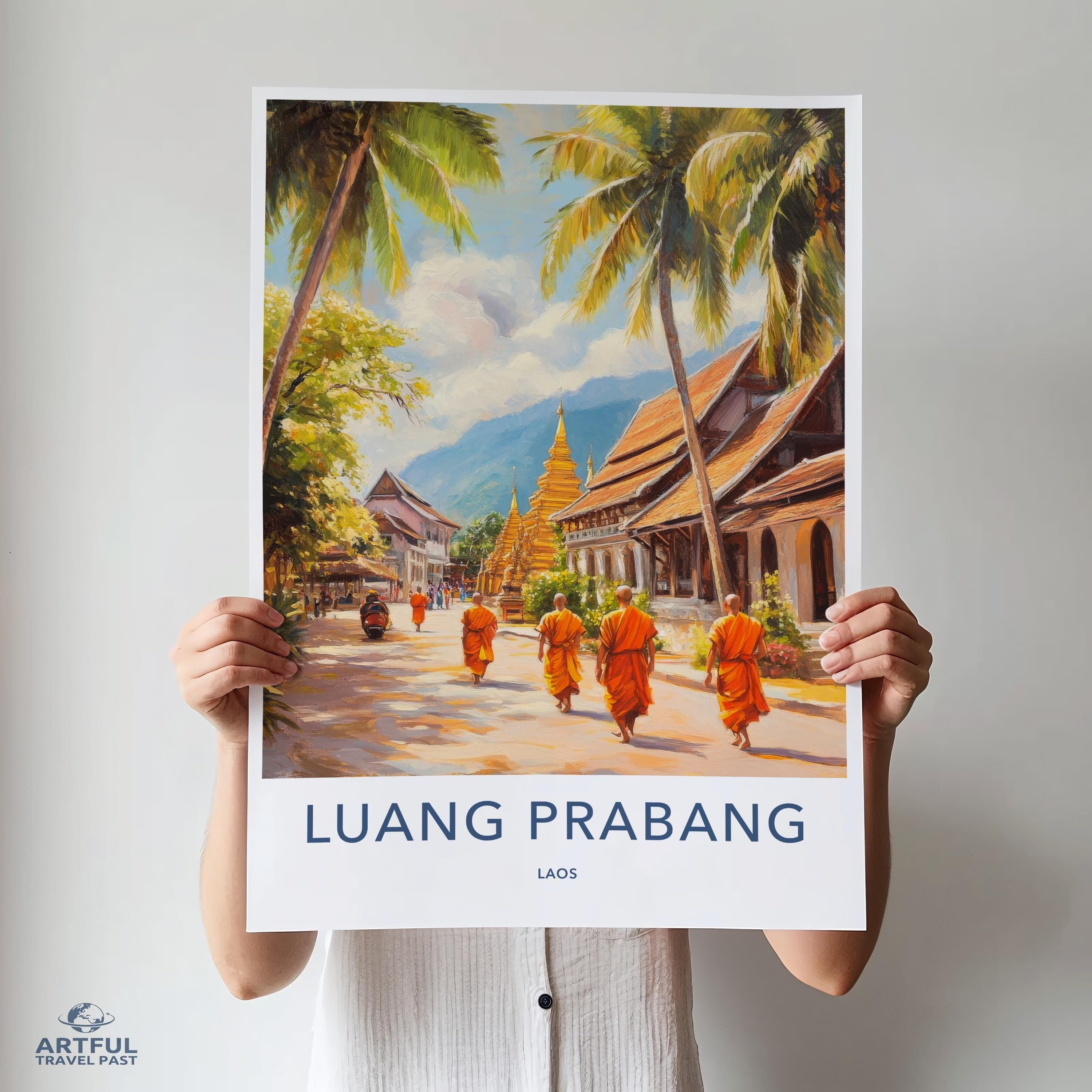 Luang Prabang Poster - Laos Wall Art