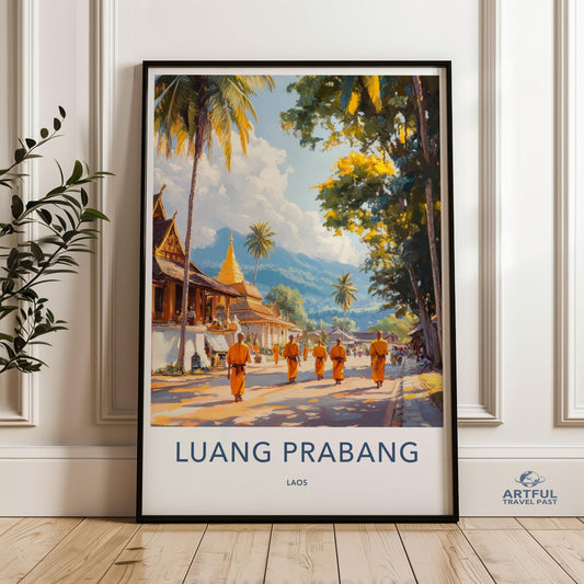 Luang Prabang Poster - Laos Wall Art