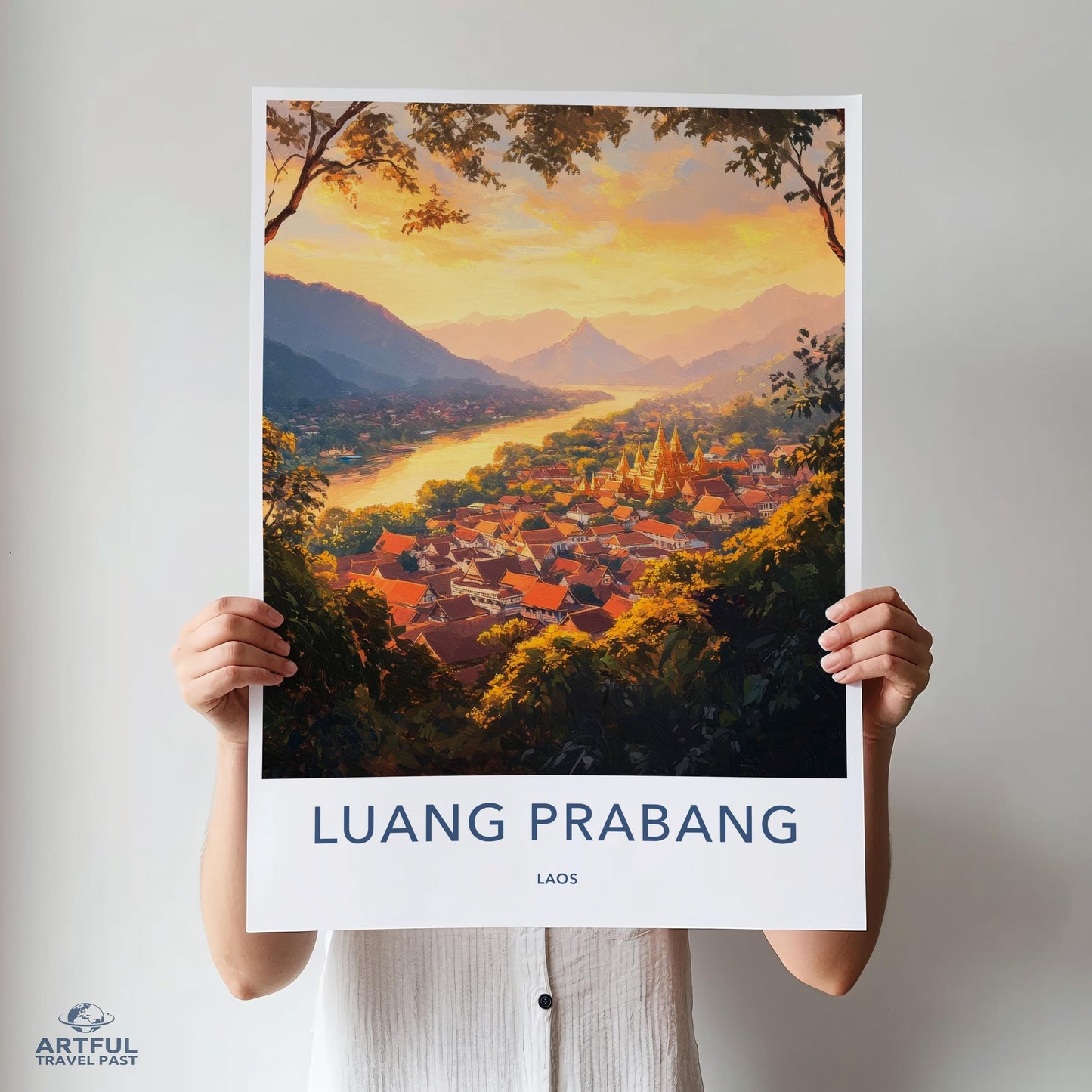 Luang Prabang Poster - Laos Wall Art