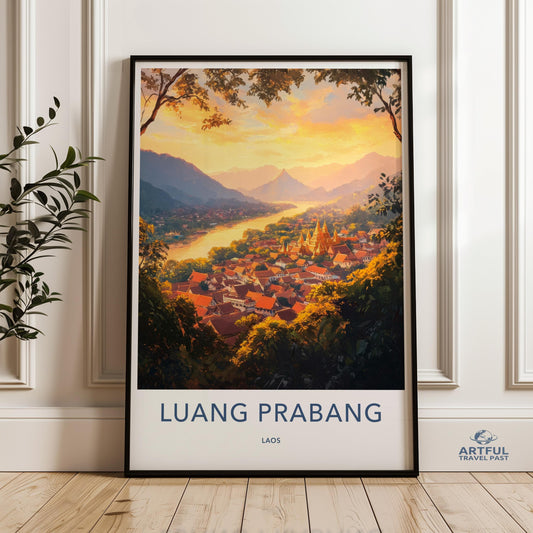 Luang Prabang Poster - Laos Wall Art
