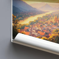 Luang Prabang Poster - Laos Wall Art