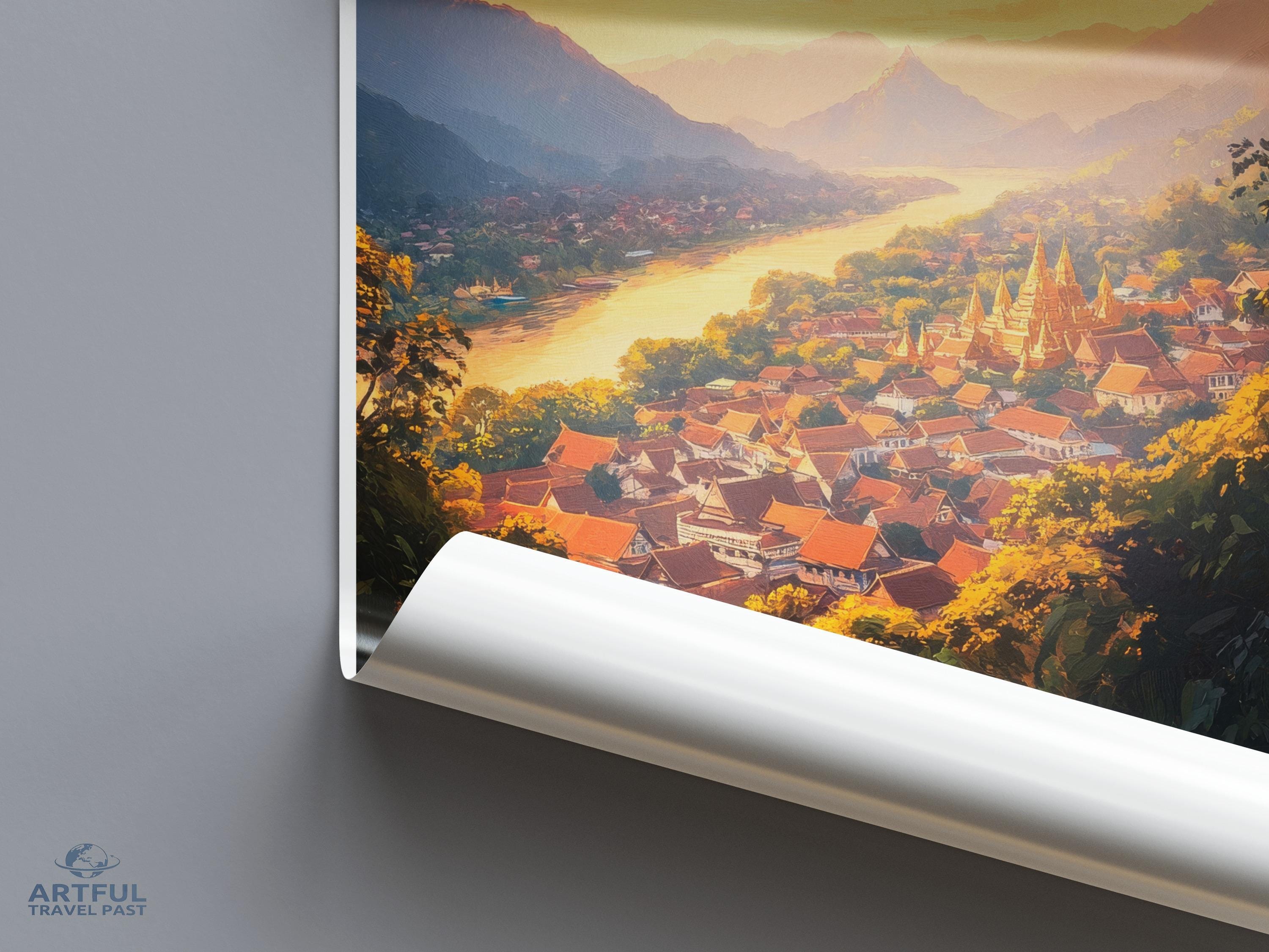 Luang Prabang Poster - Laos Wall Art