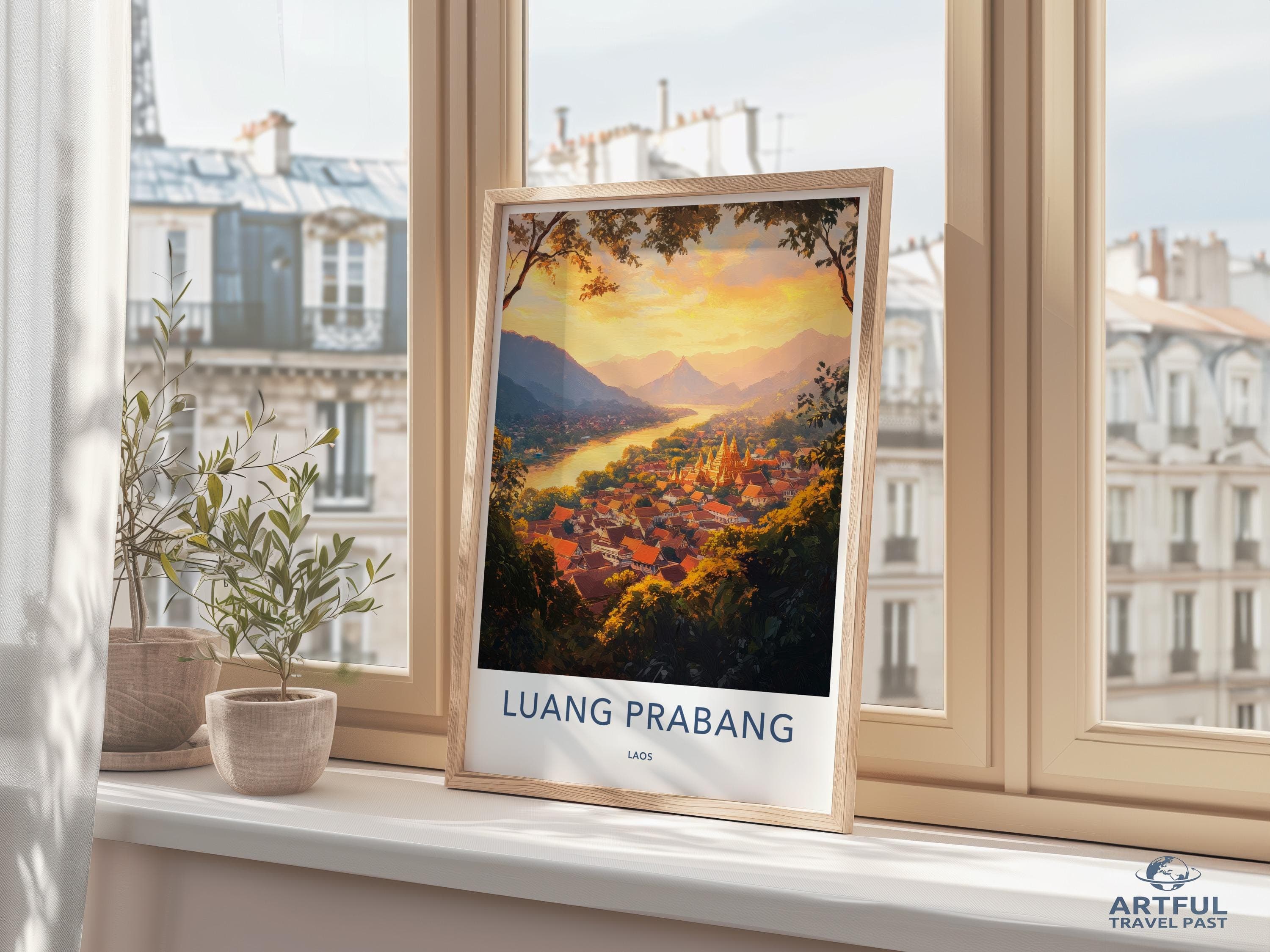 Luang Prabang Poster - Laos Wall Art