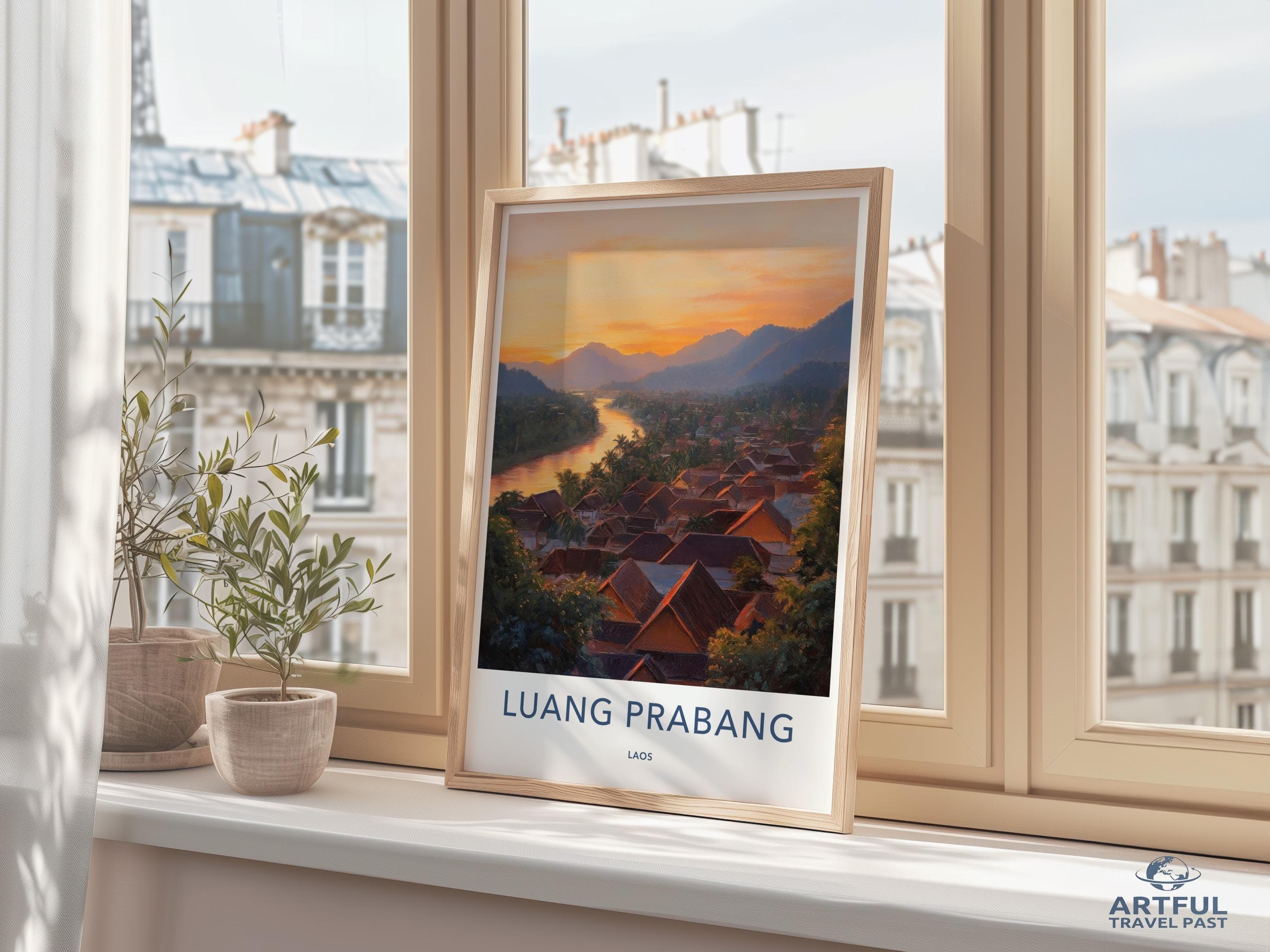 Luang Prabang Poster - Laos Wall Art
