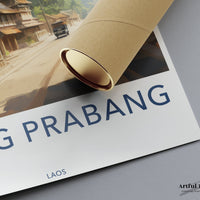 Luang Prabang Poster | Laos Wall Art | Asia Decor