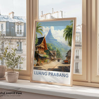 Luang Prabang Poster | Laos Wall Art | Asia Decor