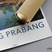 Luang Prabang Poster | Laos Wall Art | Asia Decor