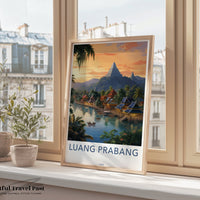 Luang Prabang Poster | Laos Wall Art | Asia Decor