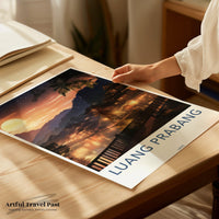 Luang Prabang Sunset | Laos Wall Art | Asia Decor