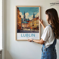Lublin Poster | Poland Wall Art | Eastern Europe Decor