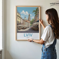 Lviv Poster | Ukraine Wall Art | Eastern Europe Decor