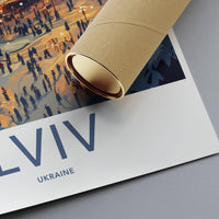 Lviv Poster | Ukraine Wall Art | Europe Decor