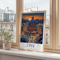 Lviv Poster | Ukraine Wall Art | Europe Decor